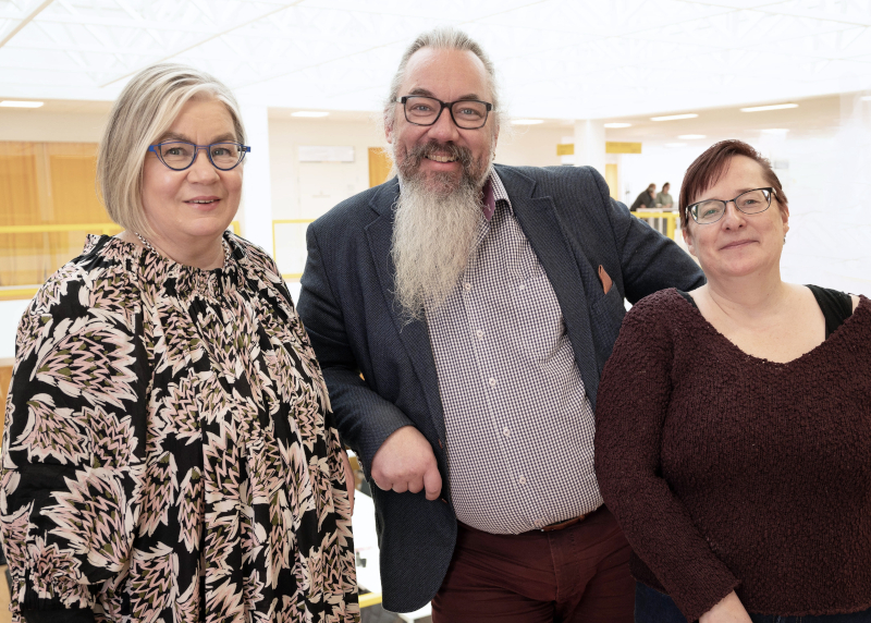 Birgitta Mannila, Janne Kotiaho ja Elisa Vallius Birgitta Mannila, Janne Kotiaho ja Elisa Vallius